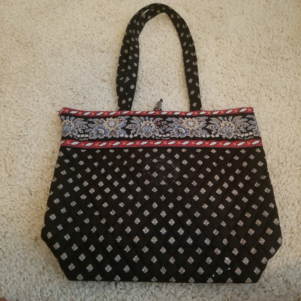 Vera Bradley Classic Black Tote Used